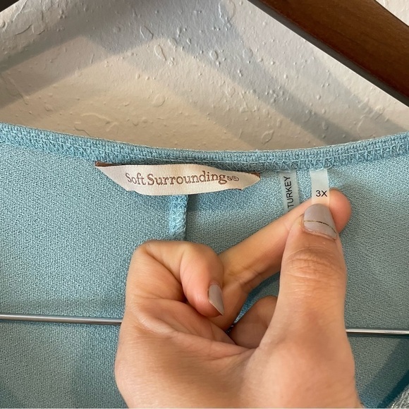 Soft Surroundings Blue Sofia Tunic - Picture 6 of 7